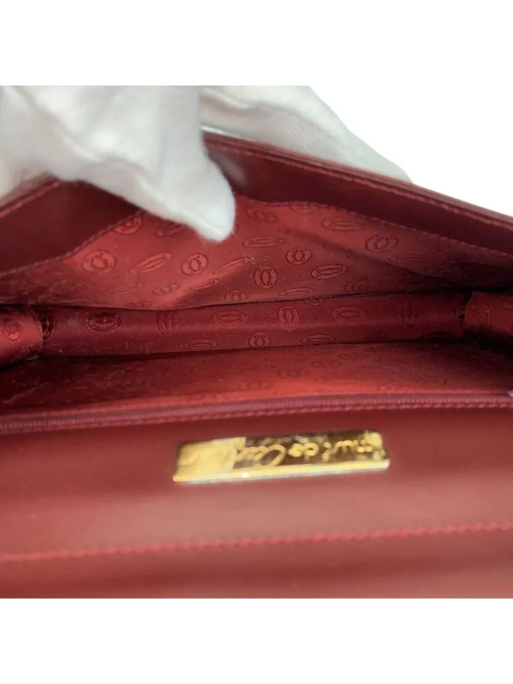 Cartier Must Clutch Leather Gold